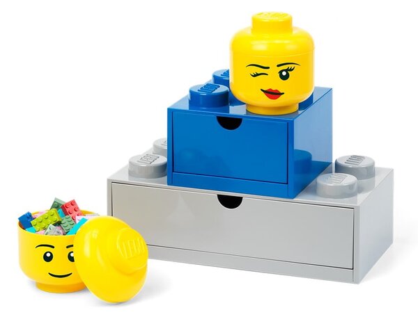 Жълта кутия за съхранение Boy, ø 10,6 cm - LEGO®