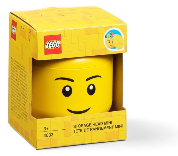 Жълта кутия за съхранение Boy, ø 10,6 cm - LEGO®