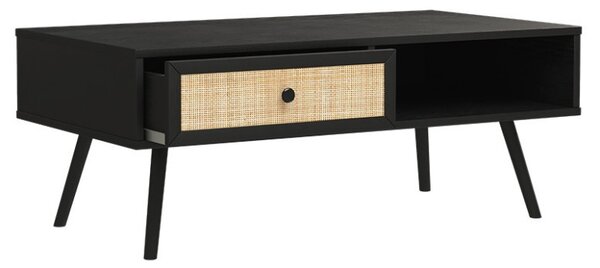 Масичка за кафе Осло Черно-Естествено 110x59x41,5см