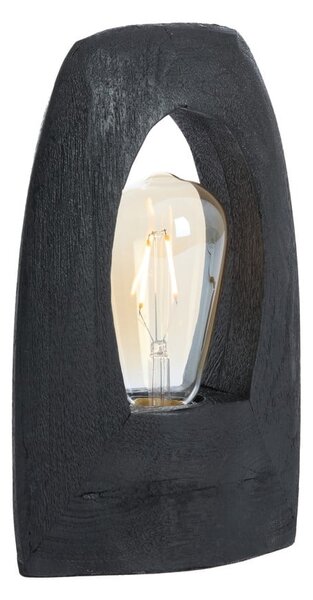 Матово-черна настолна лампа (височина 25 cm) Carini – Light & Living