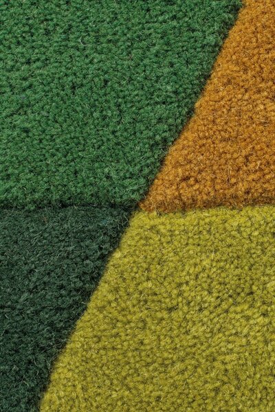 Килим Prism Зелен/Многоцветен 160X160 см, кръгъл, Flair Rugs
