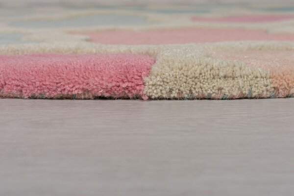 Килим Росела Розов/Син 160X160 см, кръгъл, Flair Rugs