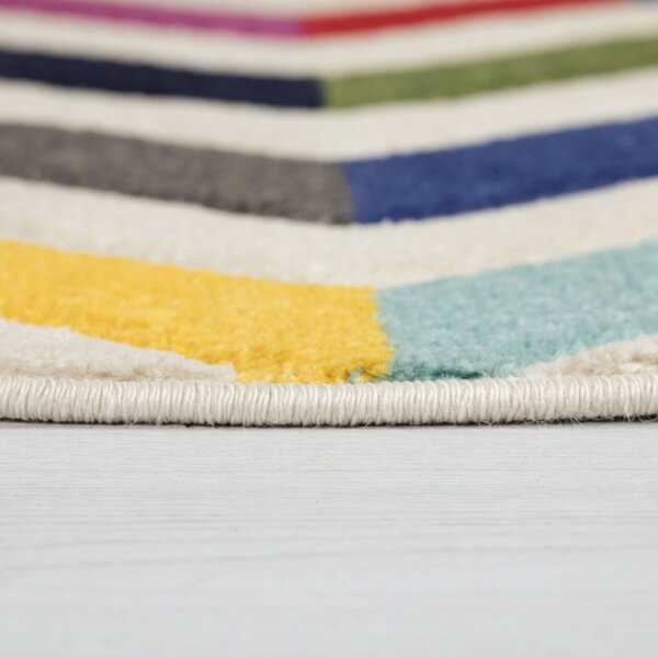 Килим Болеро Многоцветен 160X160 см, кръгъл, Flair Rugs