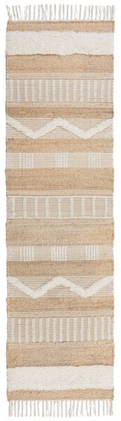 Пътека Медина от естествен юта/ивори 60X230 см, Flair Rugs