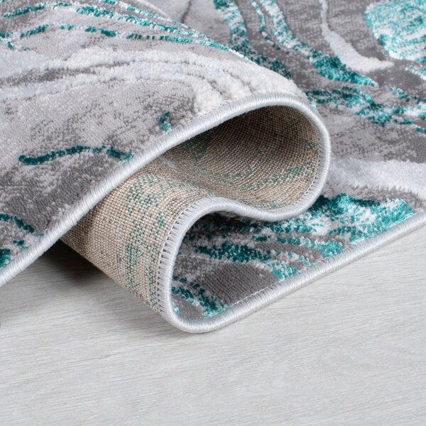 Килим Мраморен ЗЕЛЕН СМАРАГД 80X150 см, Flair Rugs