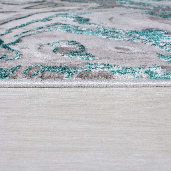 Килим Мраморен ЗЕЛЕН СМАРАГД 80X150 см, Flair Rugs