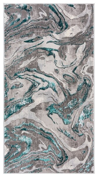 Килим Мраморен ЗЕЛЕН СМАРАГД 80X150 см, Flair Rugs