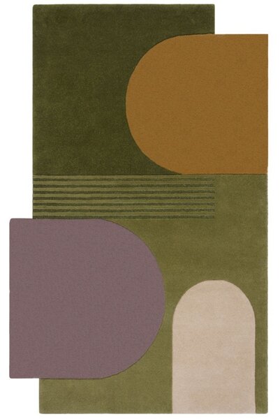 Килим Лозенец Зелен/Многоцветен 150X240 см, Flair Rugs