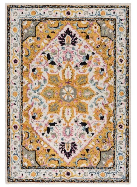 Килим Далия Жълт/Многоцветен 200X290 см, Flair Rugs