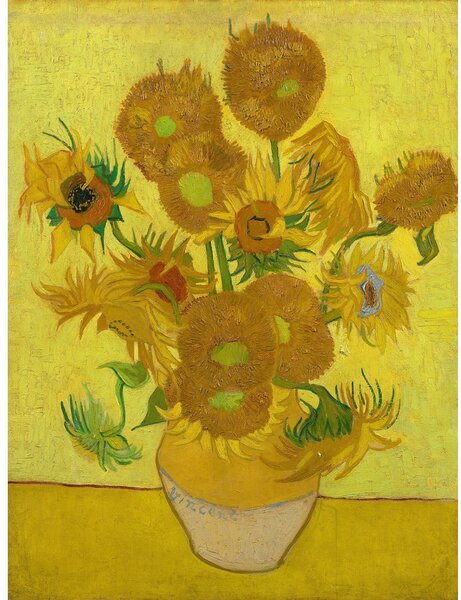 Живопис - репродукция 30x40 cm Sunflowers, Vincent van Gogh - Fedkolor