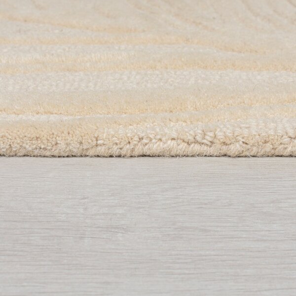 Килим Lino Leaf Natural 160X160 см, кръгъл, Flair Rugs
