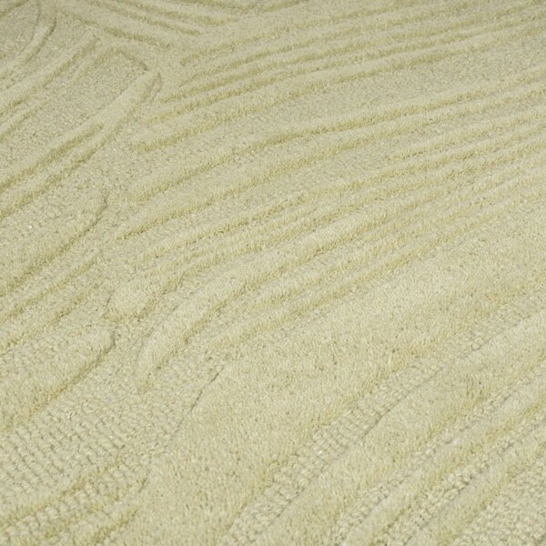 Килим Лино Лийф Зелено Салвия 160X160 см, кръгъл, Flair Rugs