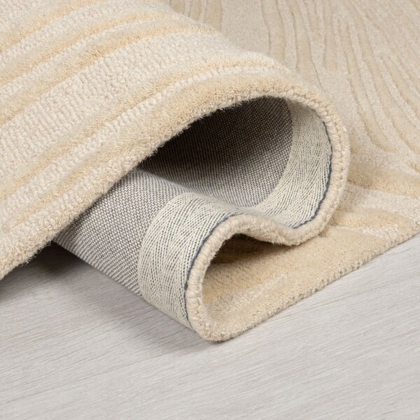 Килим Lino Leaf Natural 160X160 см, кръгъл, Flair Rugs