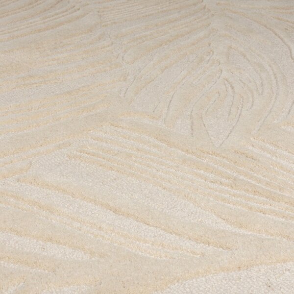 Килим Lino Leaf Natural 160X160 см, кръгъл, Flair Rugs