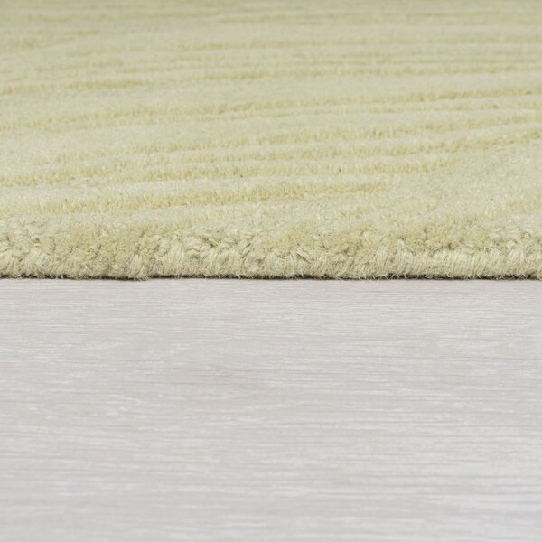 Килим Лино Лийф Зелено Салвия 160X160 см, кръгъл, Flair Rugs