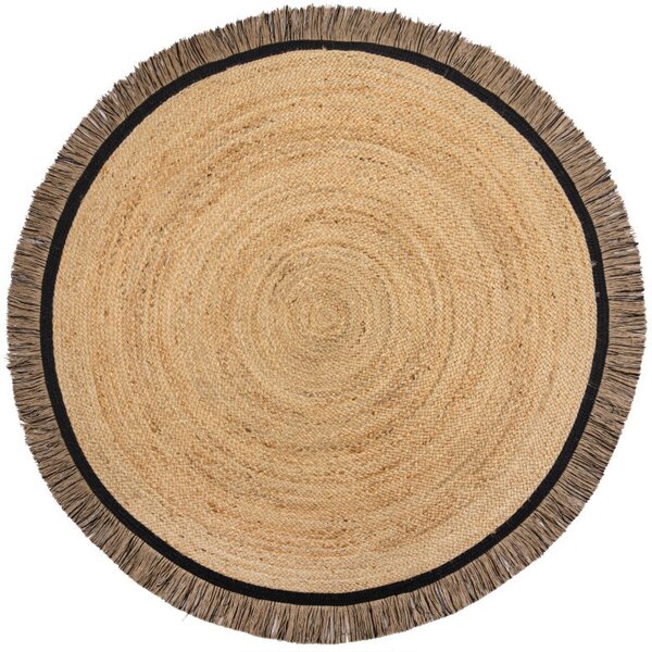 Килим Кахана Черен 180X180 см, кръгъл, Flair Rugs
