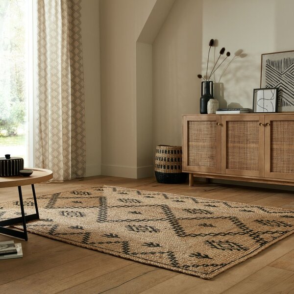 Килим Rowen Natural/Черен 200X290 см, Flair Rugs