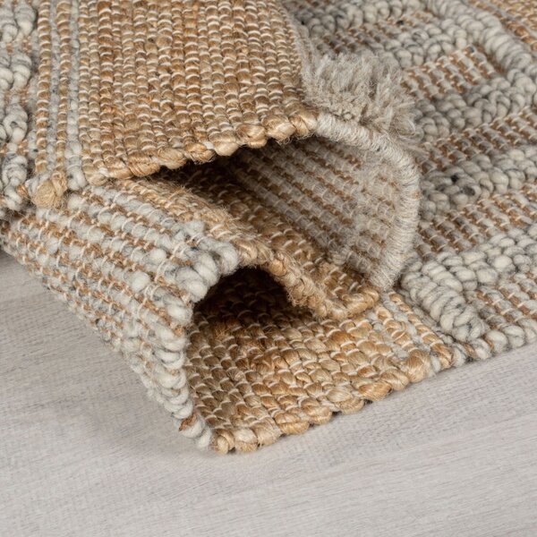 Пътека Медина от естествен юта/сива 60X230 см, Flair Rugs