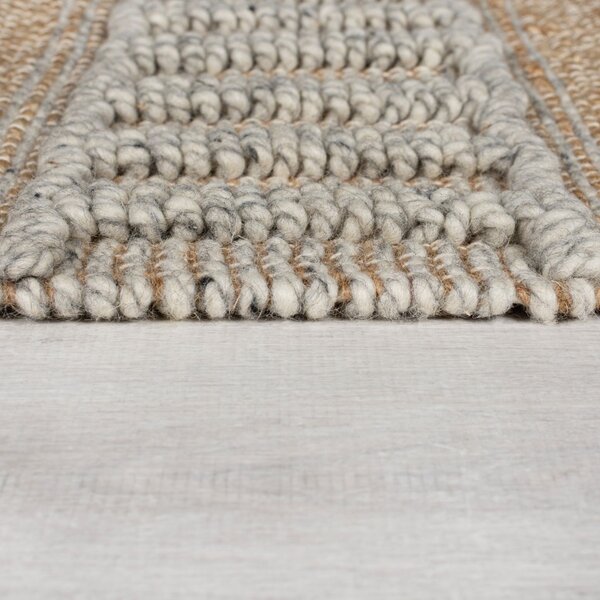 Пътека Медина от естествен юта/сива 60X230 см, Flair Rugs