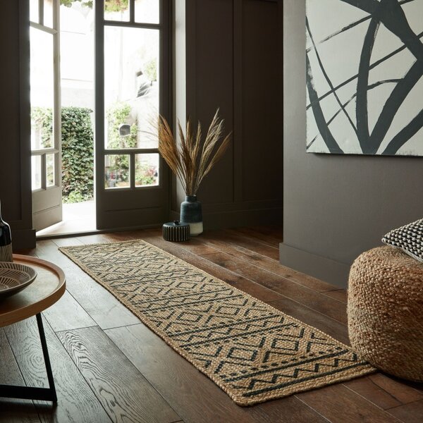 Килим Луис Натурален/Черен 200X290 см, Flair Rugs