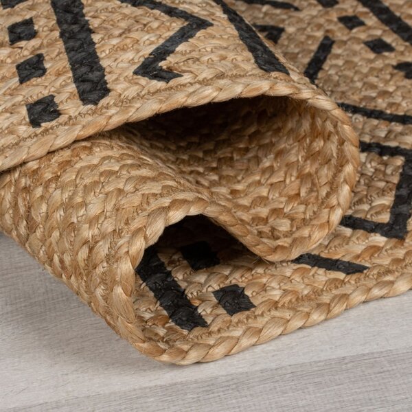 Килим Луис Натурален/Черен 200X290 см, Flair Rugs