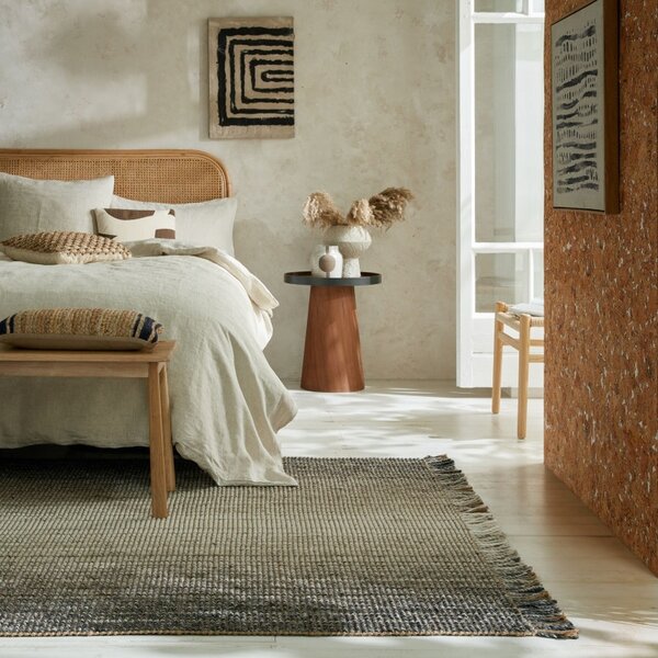 Килим от юта омбре сив 80X150 см, Flair Rugs