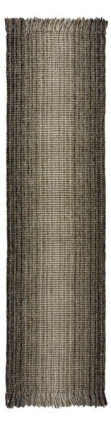 Пътека от юта Ombre сив 60X230 см, Flair Rugs