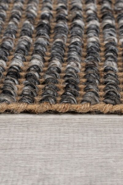 Килим от юта омбре сив 80X150 см, Flair Rugs