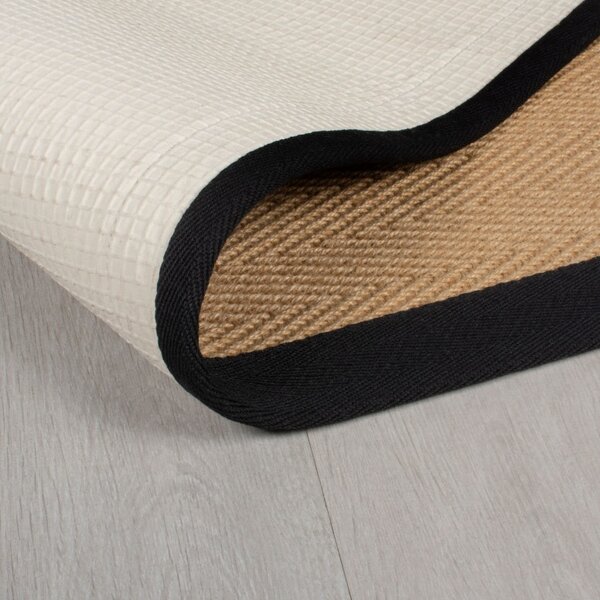 Пътека Kira от юта черна 60X230 см, Flair Rugs