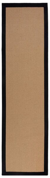 Пътека Kira от юта черна 60X230 см, Flair Rugs