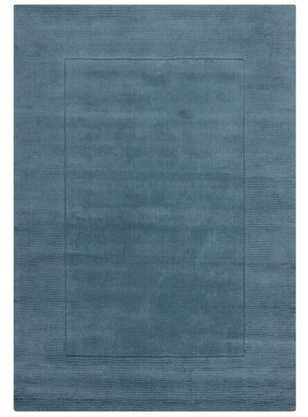 Килим с текстурирана вълнена рамка синьо 120X170 см, Flair Rugs