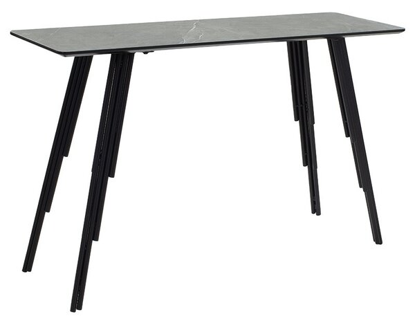 Конзола Lifo МДФ тъмен сив бетон - черен 120x40x75см