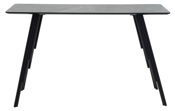 Конзола Lifo МДФ тъмен сив бетон - черен 120x40x75см