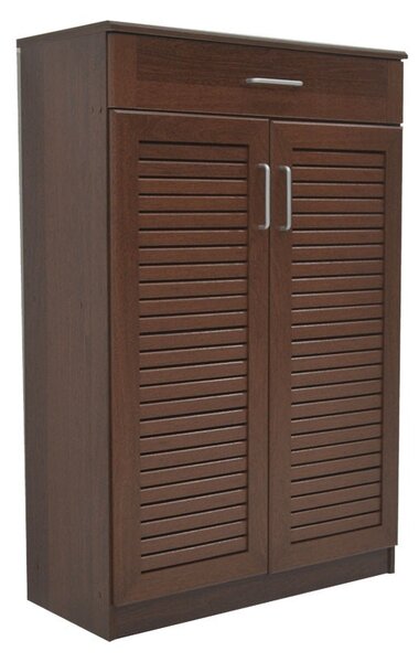 Шкаф за обувки Sante за 20 чифта, цвят антик орех 80x37x123см