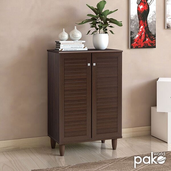 Шкаф за обувки SANTΟ за 10 чифта, цвят орех 60x34.5x91.5см