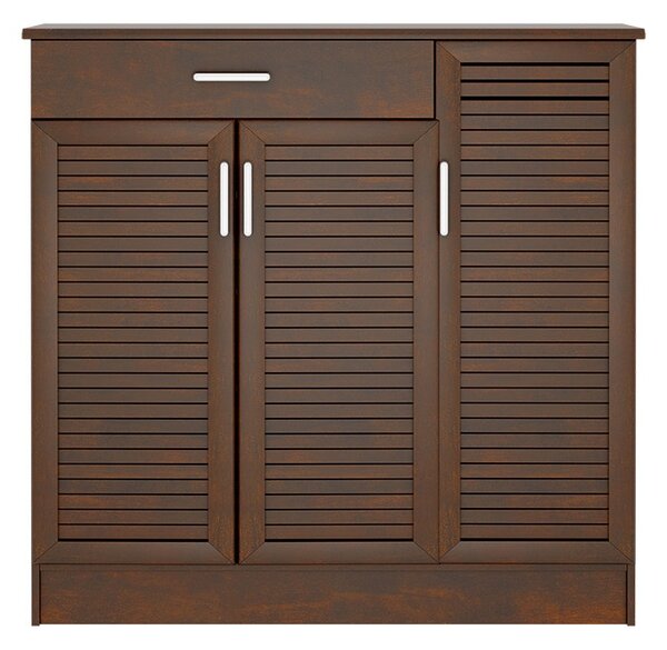 Шкаф за обувки Sante за 30 чифта, цвят орех 120x37x123см