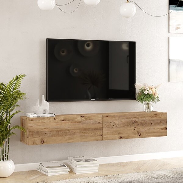 Стена ТВ шкаф Dello сонома цвят 180x31.6x29.6см