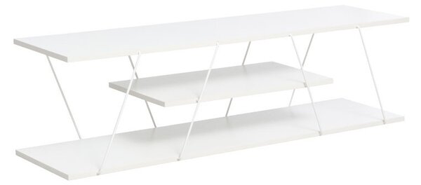 ТВ шкаф Тарс бял 120x30x33см