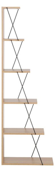 Мини библиотека Тарс сонома - черен 50x22x150см