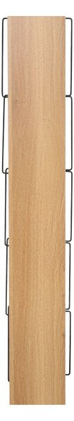 Мини библиотека Тарс сонома - черен 50x22x150см