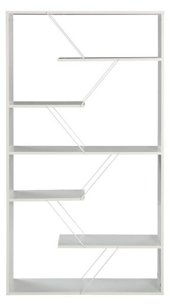Библиотека Тарс бял 84x24x157см