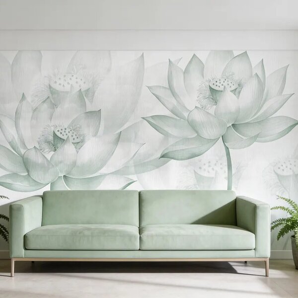 Фототапет Lotus in Green