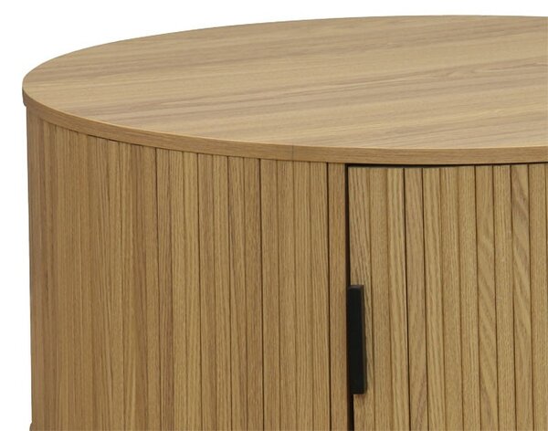 Масичка за кафе Сканди MDF цвят естествено дърво D80x35.5см