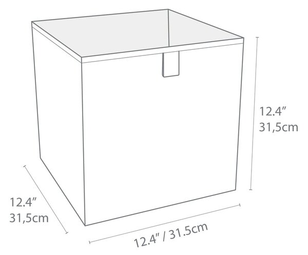 Синя кутия за съхранение Cube - Bigso Box of Sweden