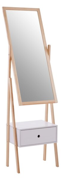 Подово огледало с дървена рамка 45x160 cm Rostok - Premier Housewares