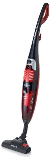 Вертикална прахосмукачка Ariete EVOLUTION 2772/40, 600W, 0.8 л, Регулируема мощност, Енергоспестяваща технология, Черен/червен