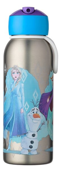 Детска бутилка от неръждаема стомана в сребрист цвят 350 ml Frozen 2 – Mepal