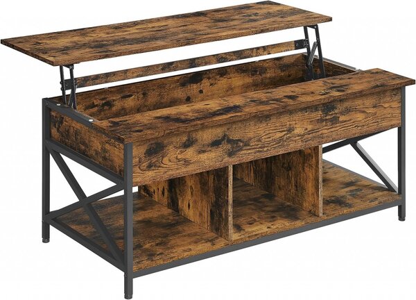 Масичка за кафе, Васагле, Кафяво-черно, 120×59.9×49.4 см