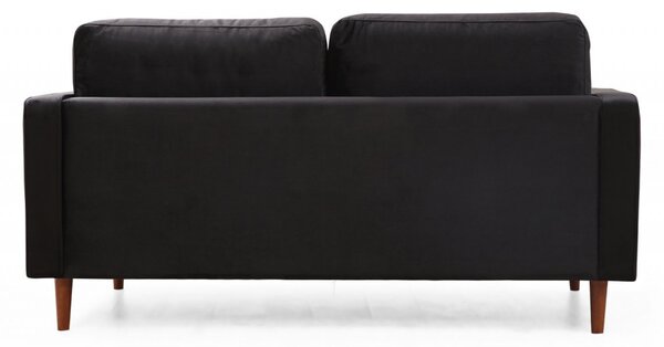 Диван за 2 места Jaber Черен 178x80 см