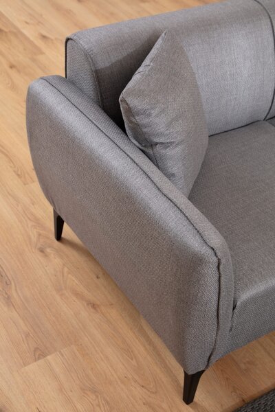 Диван за 2 места Naura Сив 185x55 см